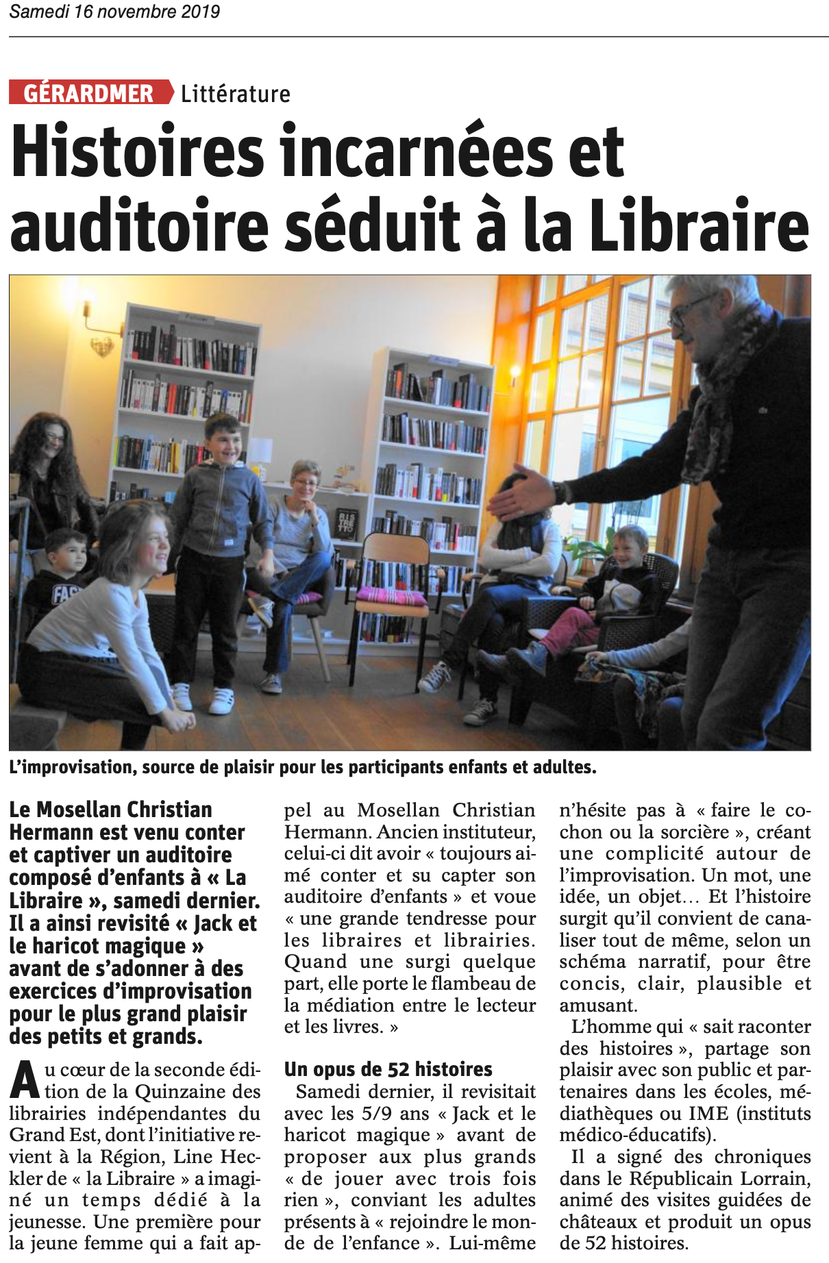 Histoires incarnees